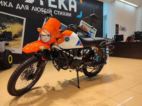 Мопед Мотомир COLT SCRAMBLER оранжевый/белый | Мототека Мопед Мотомир COLT SCRAMBLER оранжевый/белый | Мототека